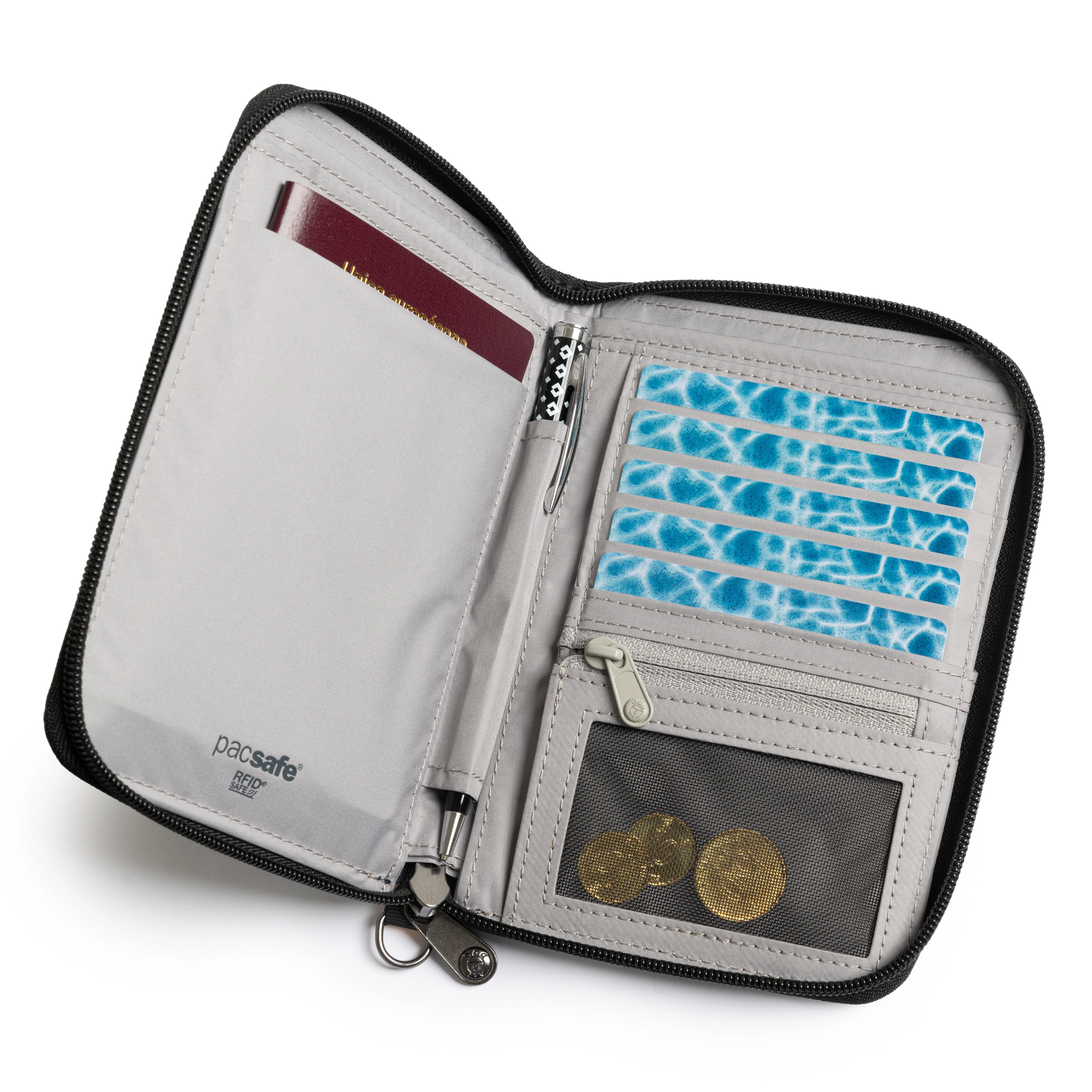 Pacsafe® RFIDsafe™ RFID blocking compact travel organizer - Image 2