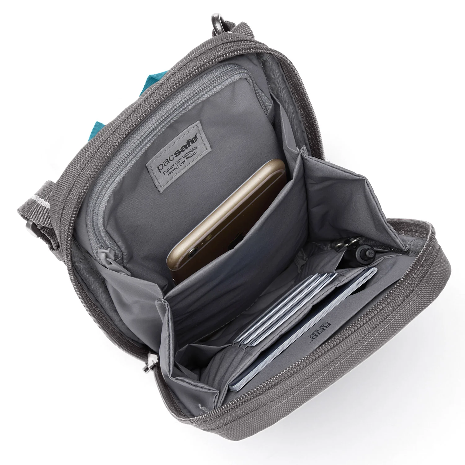 Pacsafe® RFIDsafe™ RFID blocking tech crossbody - Image 20