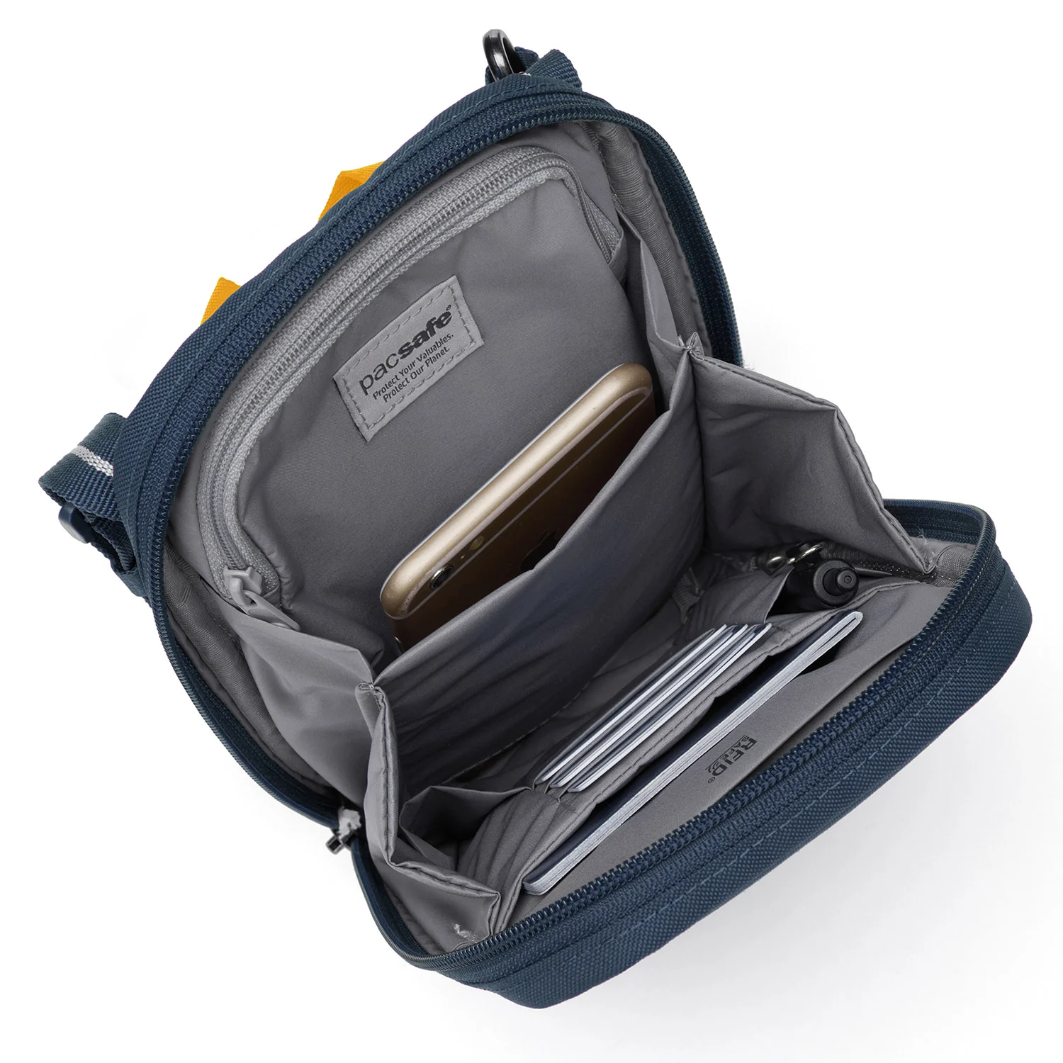 Pacsafe® RFIDsafe™ RFID blocking tech crossbody - Image 32