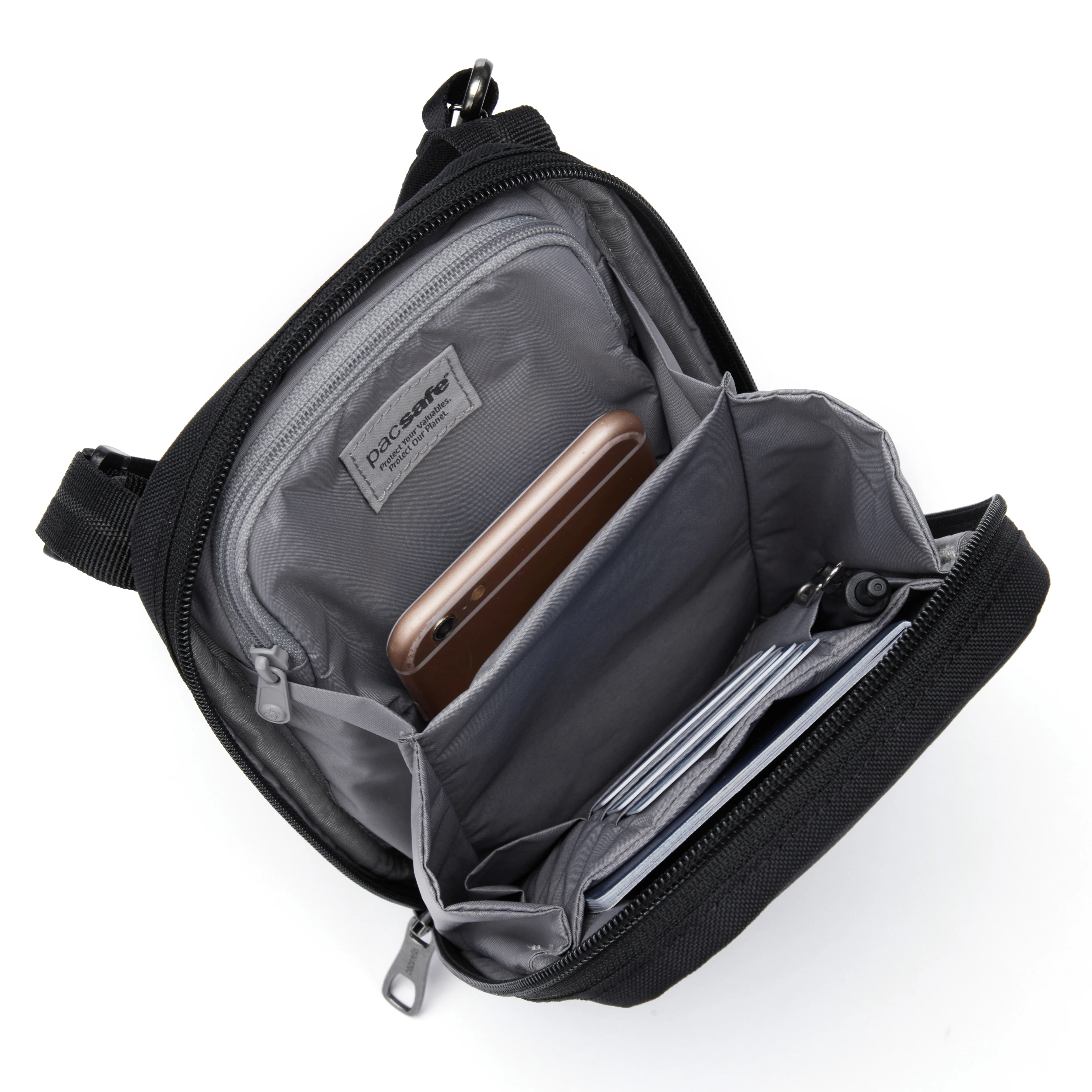 Pacsafe® RFIDsafe™ RFID blocking tech crossbody - Image 8